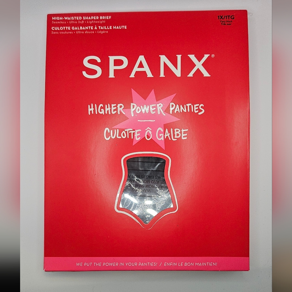 BNWT - Spanx Higher Power Panties plus size 1X highwaisted color: Very Black